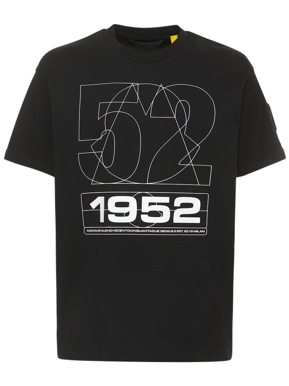 T-shirt En Jersey De Coton À Logo - MONCLER GENIUS - Modalova