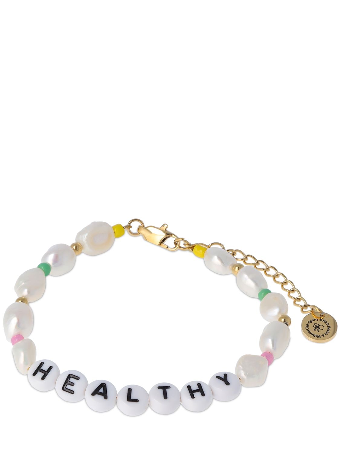 Bracelet En Fausses Perles Et Perles Healthy - SPORTY & RICH - Modalova