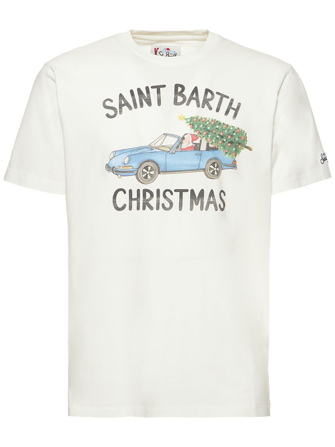 T-shirt En Coton Imprimé St. Barth Christmas - MC2 SAINT BARTH - Modalova