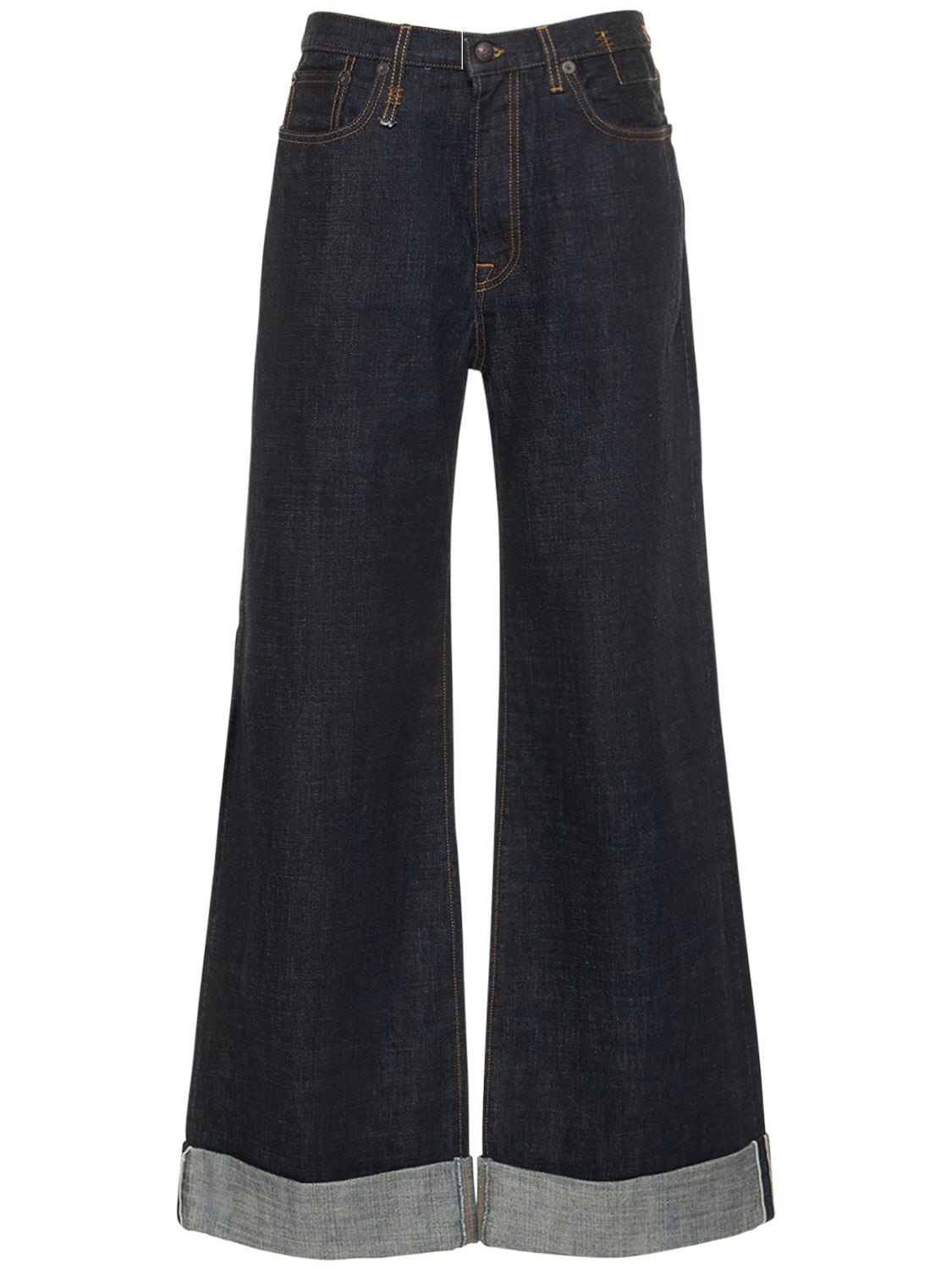 Jean Loose Charpentier En Denim De Coton Lisa Luisaviaroma Femme Vêtements Pantalons & Jeans Jeans Baggy & Large 