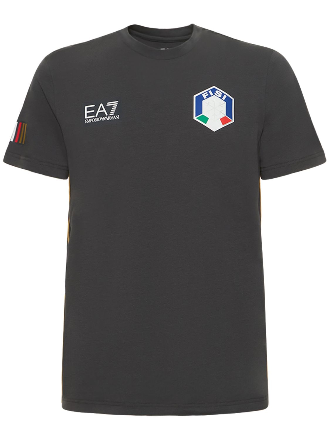 T-shirt En Jersey De Coton Stretch Fisi - EA7 EMPORIO ARMANI - Modalova