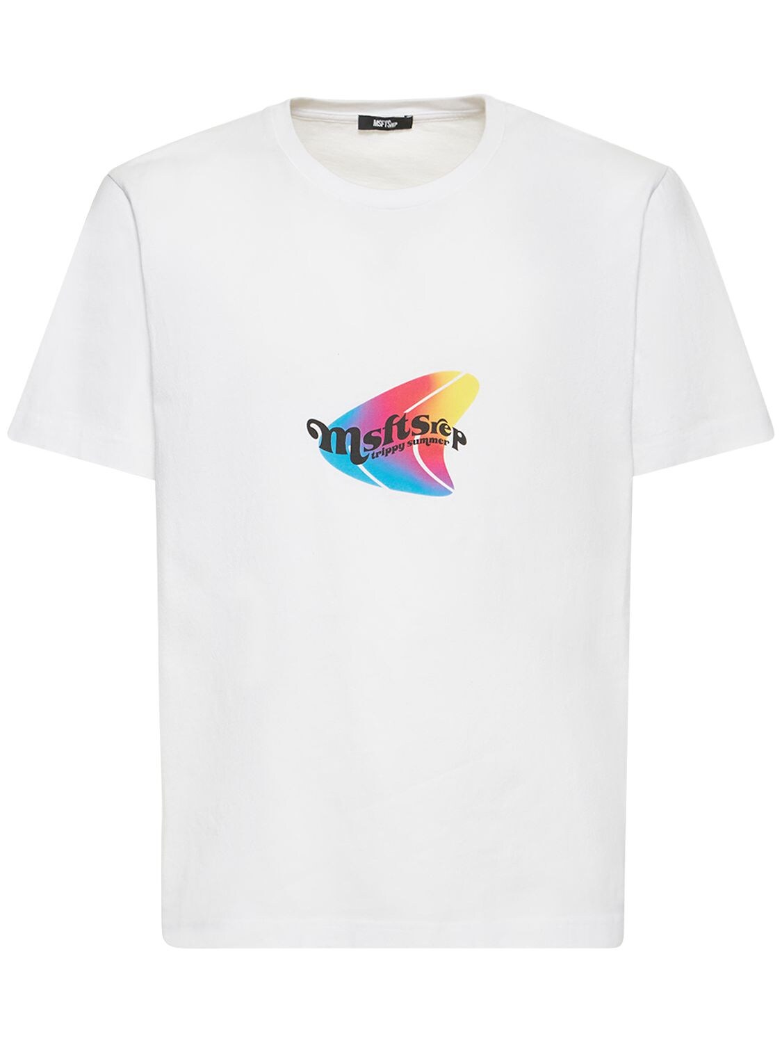 T-shirt En Coton Imprimé Trippy Summer - MSFTSREP - Modalova