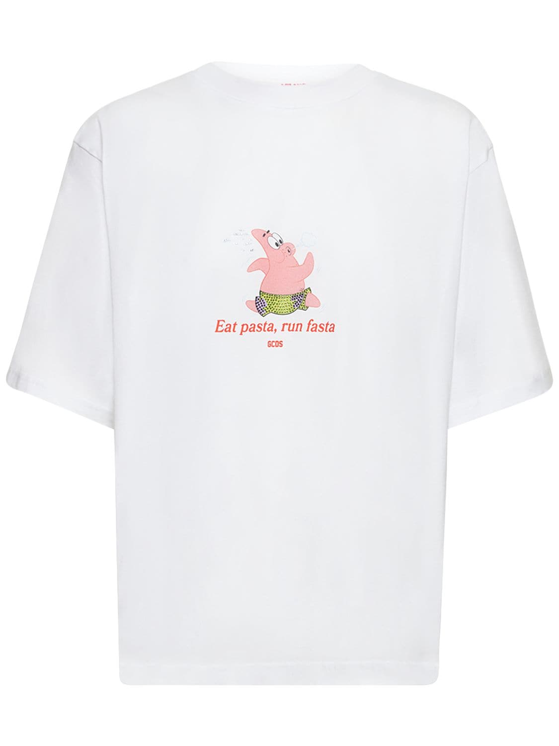 T-shirt Spongebob Patrick Eat Pasta - GCDS - Modalova