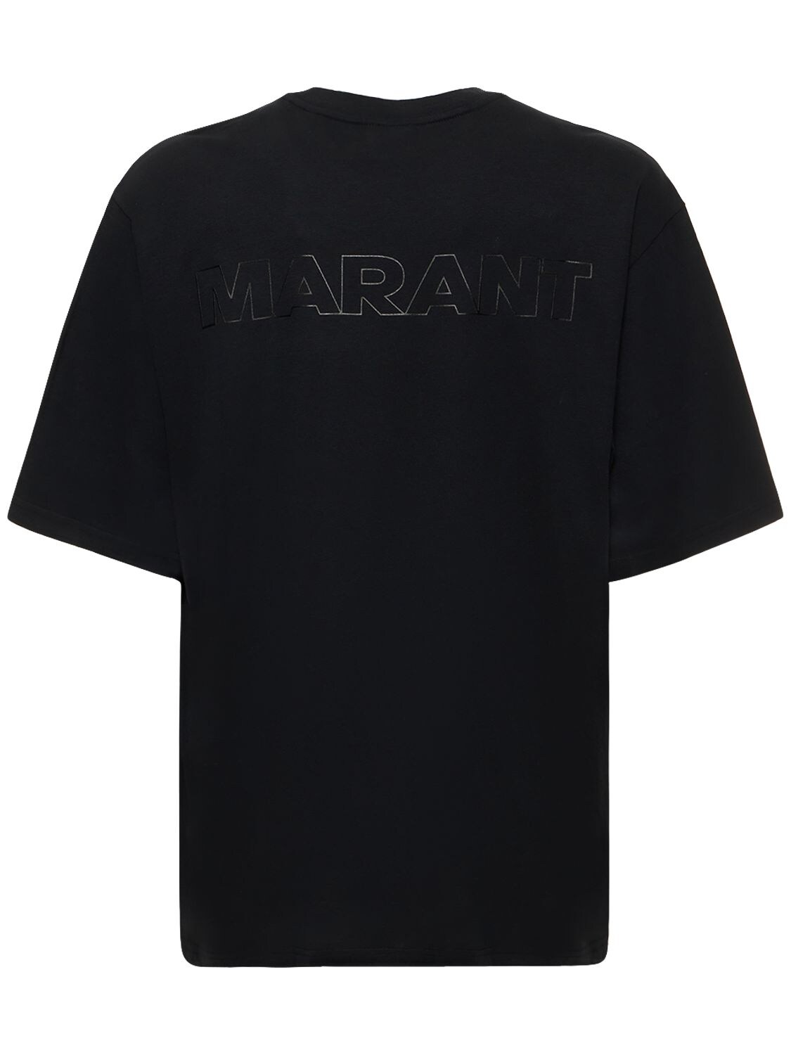 T-shirt Oversize En Jersey De Coton Imprimé Logo - ISABEL MARANT - Modalova