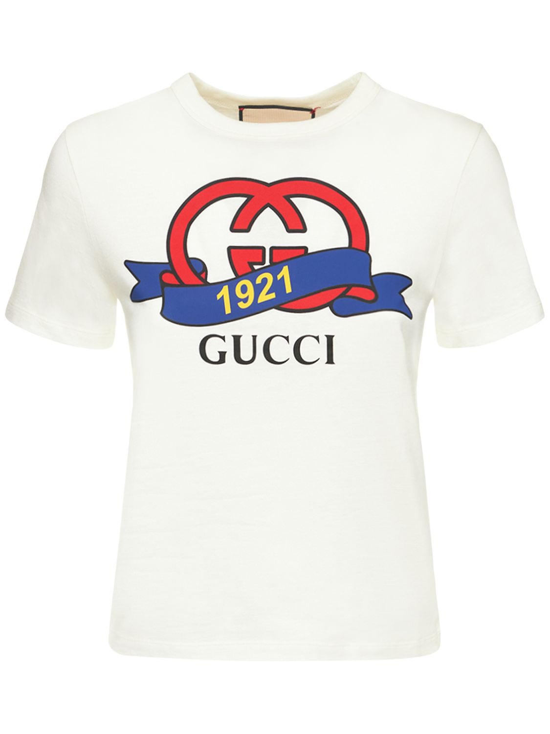 T-shirt En Jersey De Coton - GUCCI - Modalova
