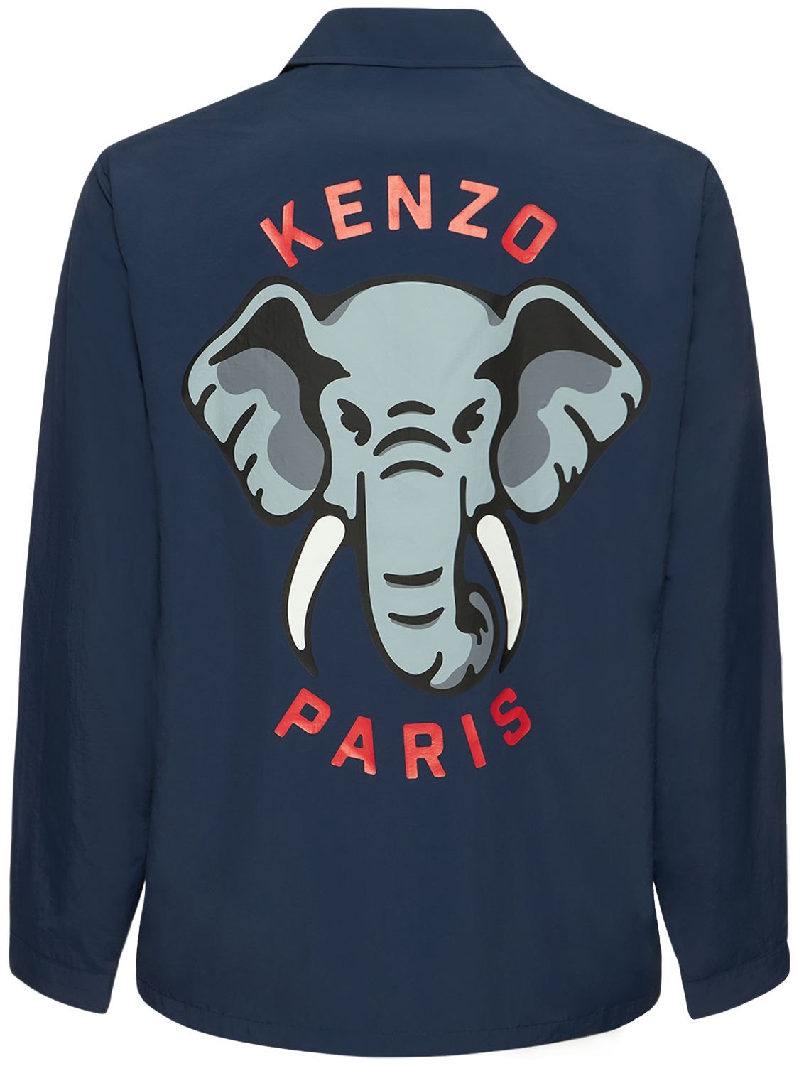 Veste En Nylon Léger Elephant - KENZO PARIS - Modalova