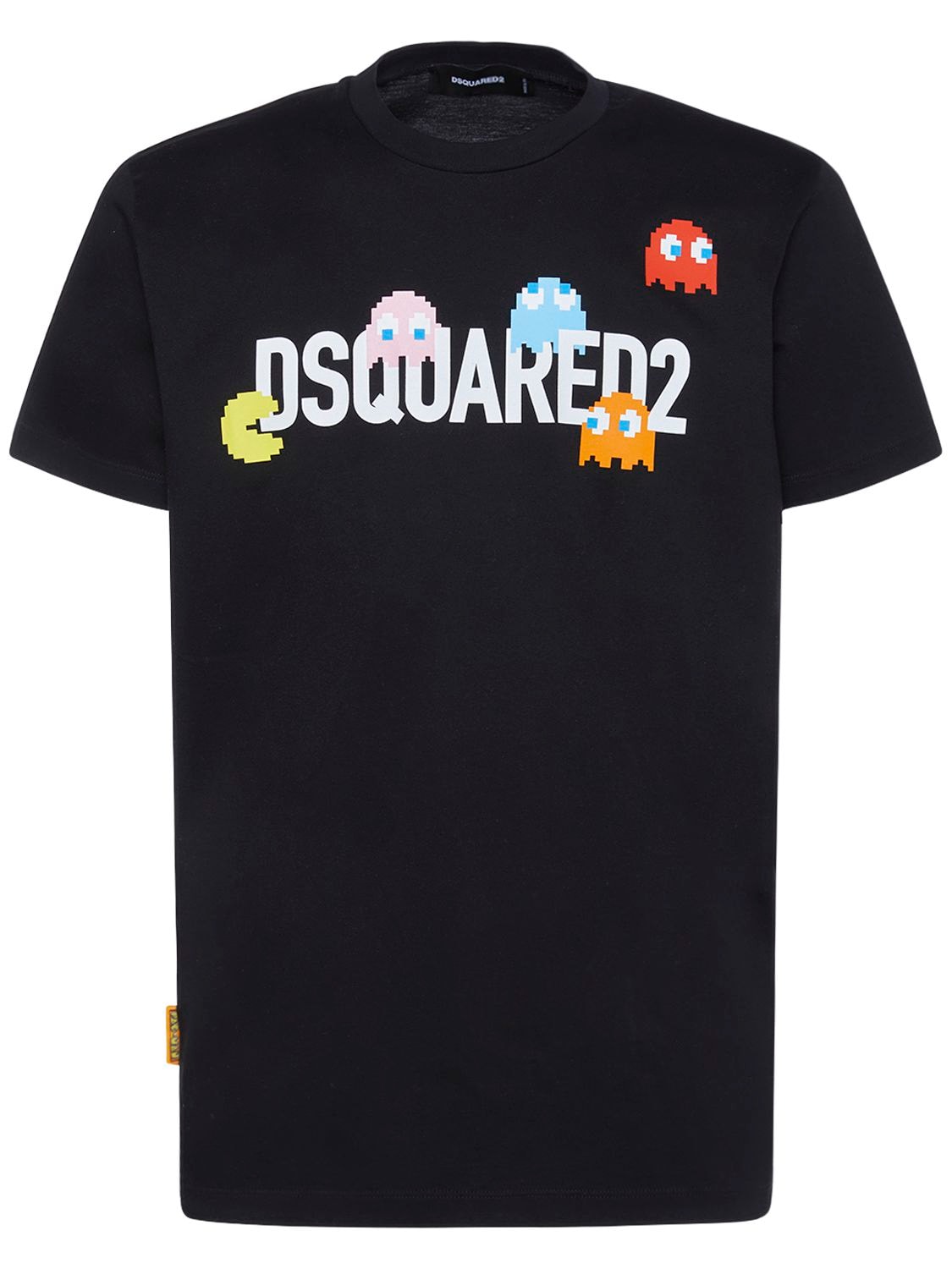 T-shirt En Coton Imprimé Logo Pac-man - DSQUARED2 - Modalova