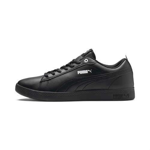 Chaussure Basket en cuir Smash v2, Noir - PUMA - Modalova