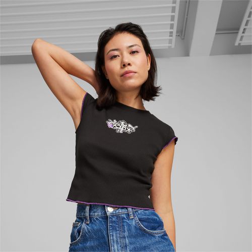 T-Shirt côtelé x X-GIRL, Noir - PUMA - Modalova