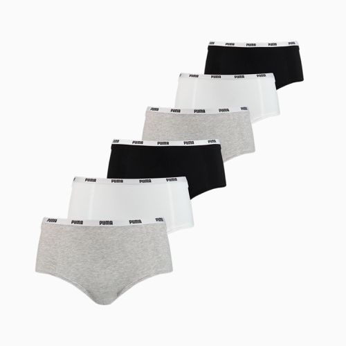 Lot de 6 mini-shorts , Blanc/Noir/Gris - PUMA - Modalova