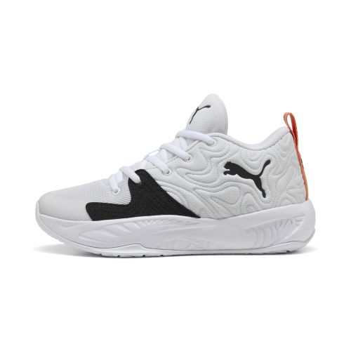 Chaussures de basketball mi-hautes Court Pro 3 Enfant et Adolescent, Chaussures, Blanc, 33 - PUMA - Modalova