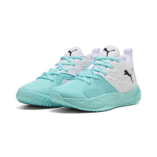 Chaussures de basketball mi-hautes Court Pro 3 Enfant et Adolescent, Chaussures, Blanc, 33 - PUMA - Modalova