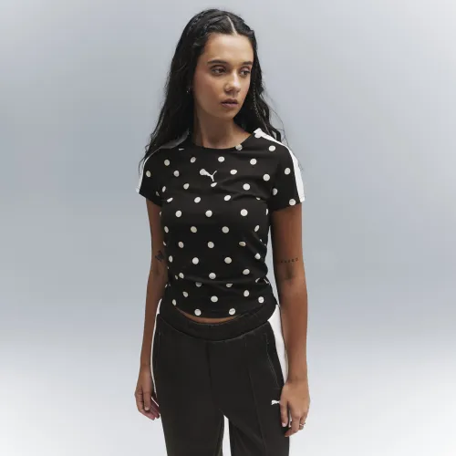 T-shirt slim à pois T7 , Vêtements, Noir, S - PUMA - Modalova