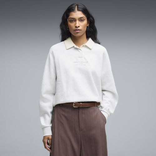 Polo décontracté en polaire à manches longues Class , Vêtements, Blanc, XXS - PUMA - Modalova