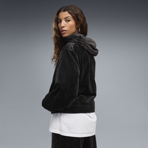 Hoodie en velours Essentials Elevated Standard , Vêtements, Noir, XXS - PUMA - Modalova