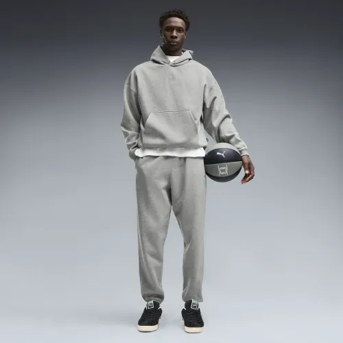 Pantalon de basket en polaire Fundamentals , Vêtements, Gris, S - PUMA - Modalova