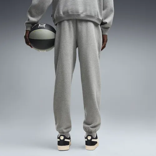 Pantalon de basket en polaire Fundamentals , Vêtements, Gris, S - PUMA - Modalova