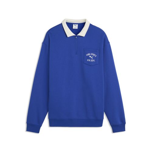 Sweat décontracté à col zippé Varsity , Accessoires, Bleu, S - PUMA - Modalova