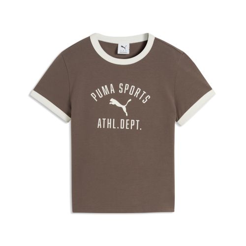 T-shirt slim Varsity , Vêtements, Marron, XXS - PUMA - Modalova