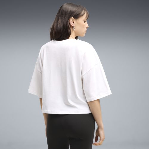 T-shirt court oversize WARDROBE ESS , Vêtements, Blanc, S - PUMA - Modalova