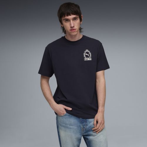T-shirt décontracté à motif , Vêtements, Bleu, S - PUMA - Modalova
