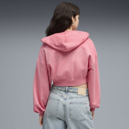 Sweat à capuche zippé et à imprimés Essentials , Vêtements, Rose, S - PUMA - Modalova