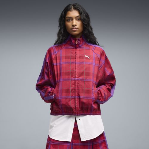 Veste décontractée à carreaux écossais T7 , Vêtements, Rouge, XXS - PUMA - Modalova