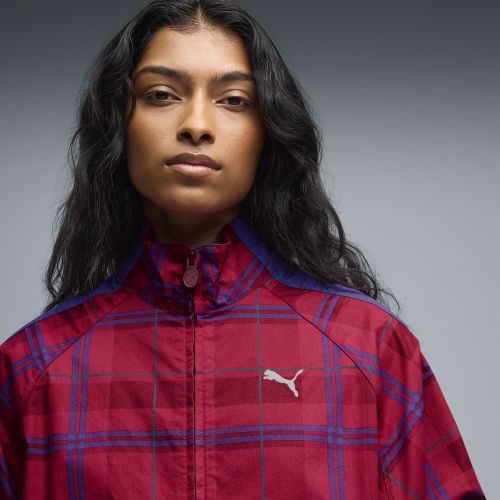 Veste décontractée à carreaux écossais T7 , Vêtements, Rouge, XXS - PUMA - Modalova