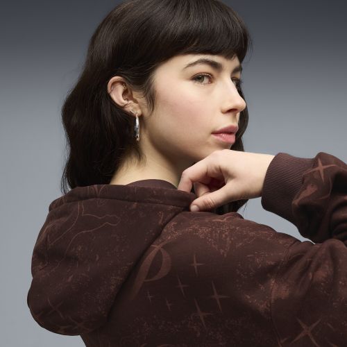 Sweat à capuche zippée et oversize Street Glam , Vêtements, Marron, S - PUMA - Modalova