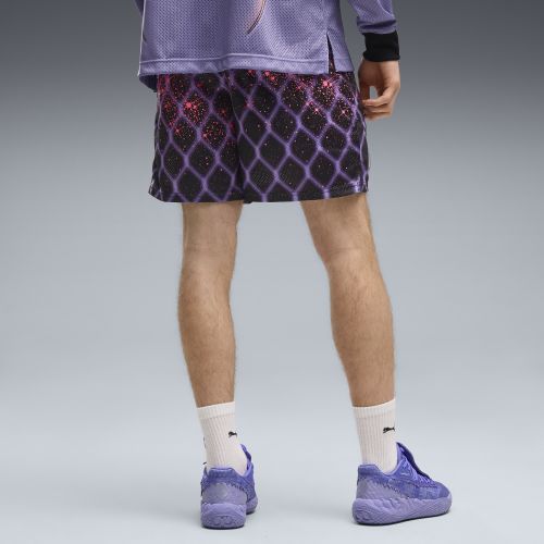 Short de basketball mi-long en mesh à motif Melo Asteriks , Accessoires, Violet, S - PUMA - Modalova