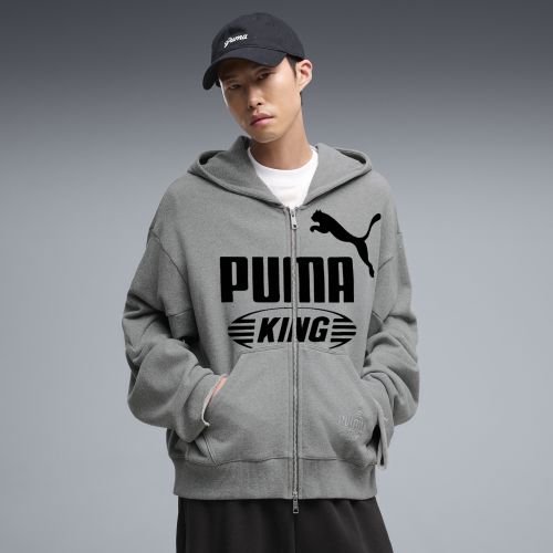 Veste oversize à zip KING , Vêtements, Gris, S - PUMA - Modalova