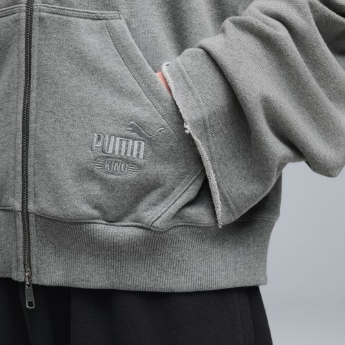 Veste oversize à zip KING , Vêtements, Gris, S - PUMA - Modalova