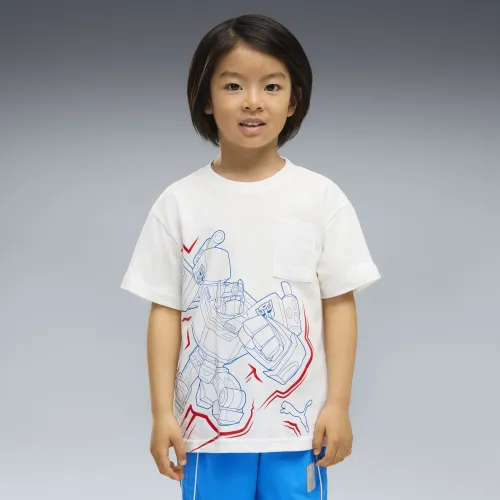 T-shirt décontracté à imprimés x TRANSFORMERS Enfant, Vêtements, Blanc, 4-5Y - PUMA - Modalova