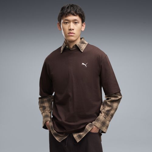 T-shirt décontracté à coupe boxy Essentials , Vêtements, Marron, S - PUMA - Modalova