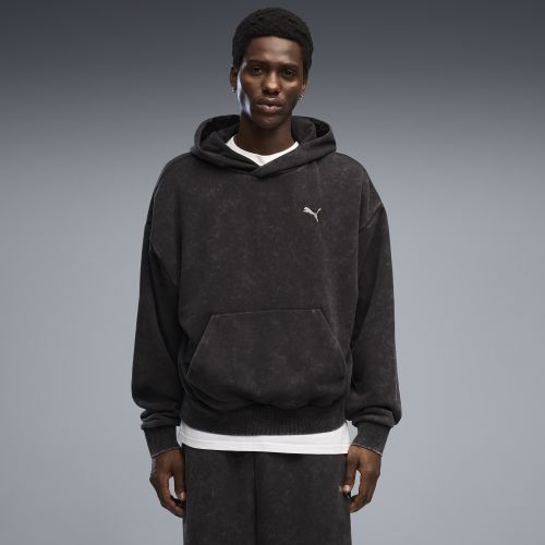 Hoodie délavé coupe carrée à motif Unisexe, Vêtements, Noir, XXS - PUMA - Modalova