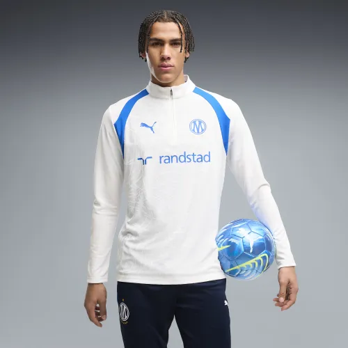 Haut d’entraînement à 1/4 zip Olympique de Marseille , Accessoires, Blanc, S - PUMA - Modalova