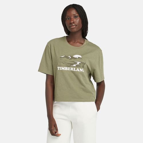 T-shirt Graphique En Vert Vert, Taille L - Timberland - Modalova