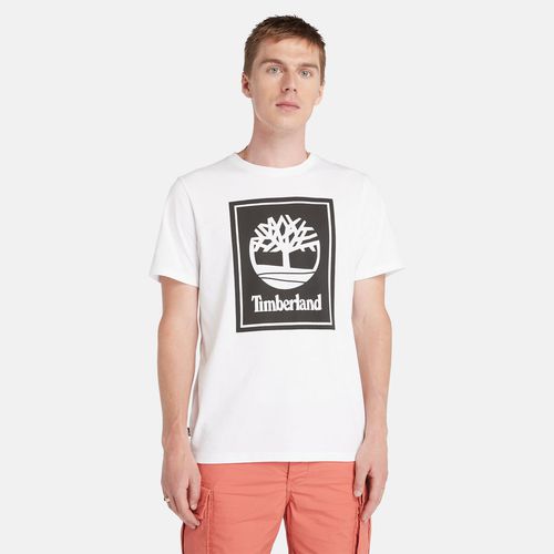 T-shirt À Logo Bloc En Blanc Blanc, Taille L - Timberland - Modalova