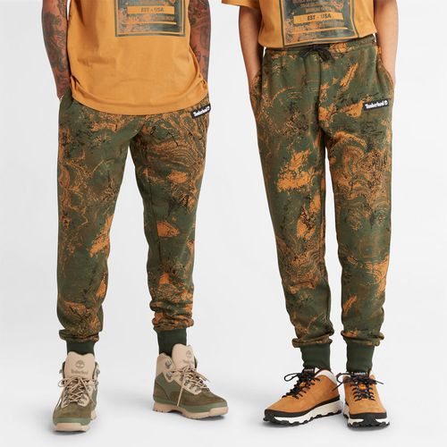 Pantalon De Survêtement Unisexe En Vert/imprimé Orange Unisex, Taille M - Timberland - Modalova