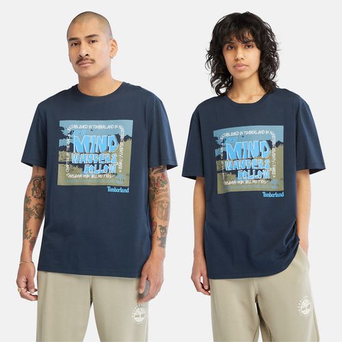 T-shirt Outdoor Graphic Unisexe En Bleu Marine Bleu Marine, Taille S - Timberland - Modalova