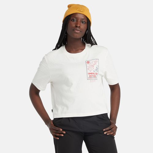 T-shirt Court En Blanc Blanc, Taille XS - Timberland - Modalova