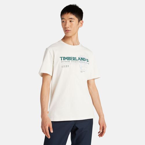 T-shirt Graphique Outdoor En Blanc Blanc, Taille L - Timberland - Modalova