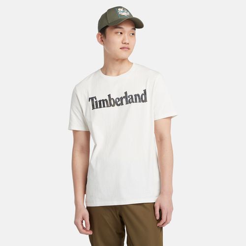 T-shirt Camouflage Avec Logo En Blanc Blanc, Taille L - Timberland - Modalova
