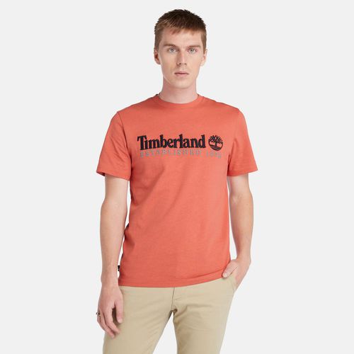 T-shirt À Manches Courtes Et Logo En Orange Orange, Taille 3XL - Timberland - Modalova