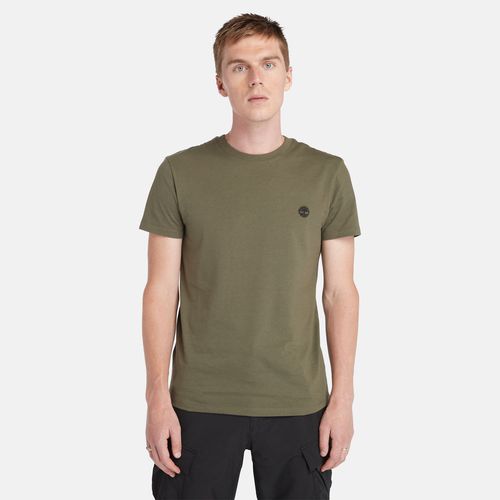 T-shirt Coupe Slim Dunstan River En Vert Foncé Vert, Taille L - Timberland - Modalova