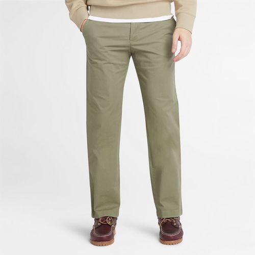 Pantalon Chino En Sergé Extensible En Vert Vert, Taille 28 x 32 - Timberland - Modalova