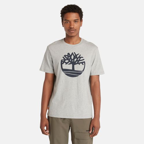 T-shirt Kennebec River Tree À Logo En Gris Gris, Taille L - Timberland - Modalova