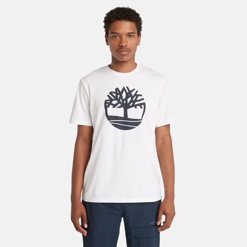 T-shirt Kennebec River Tree À Logo En Blanc Blanc, Taille L - Timberland - Modalova