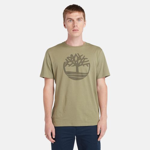 T-shirt À Logo Arbre Kennebec River En Vert Clair Vert, Taille L - Timberland - Modalova