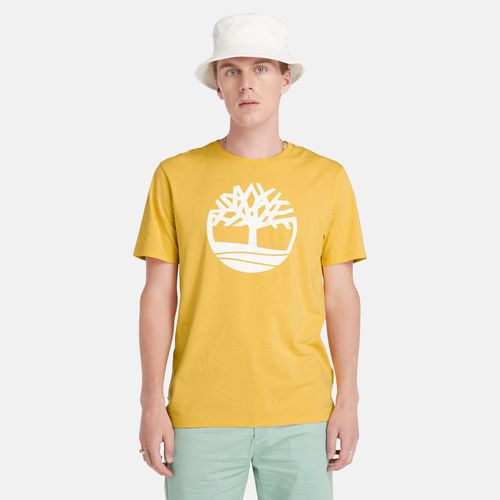 T-shirt À Logo Arbre Kennebec River En Jaune Jaune, Taille 3XL - Timberland - Modalova